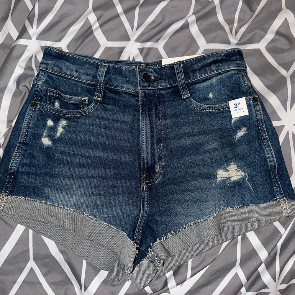 Arizona Jean Company Blue Distressed Jean Shorts